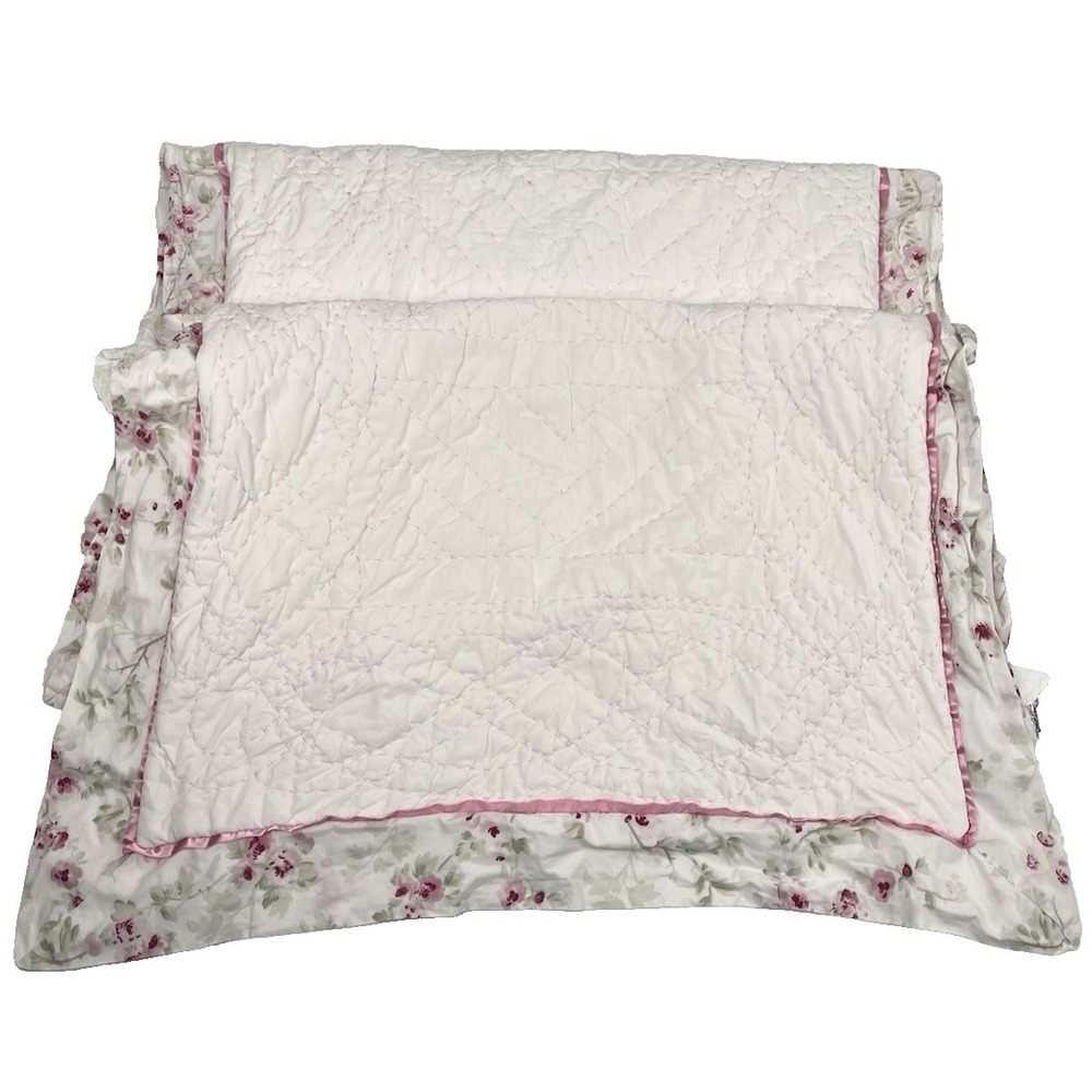 Simply Shabby Chic Cherry Blossom Standard Pillow Sham Pillowcase Satin SET of 2